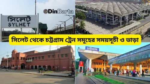 সিলেট থেকে চট্টগ্রাম ট্রেন
