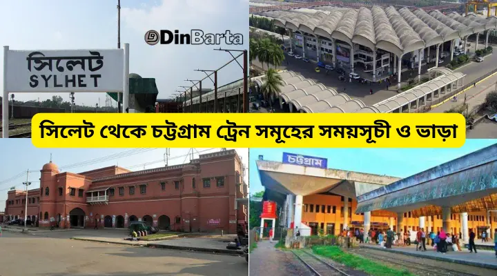 সিলেট থেকে চট্টগ্রাম ট্রেন