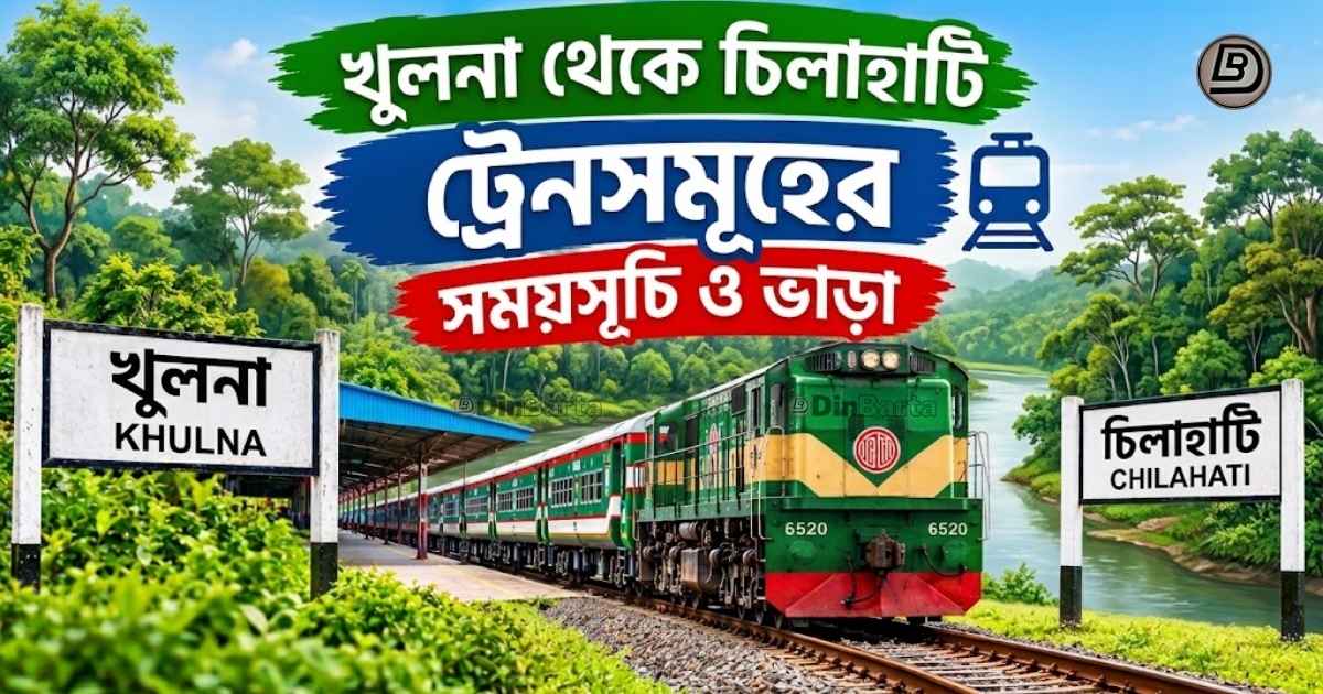 খুলনা থেকে চিলাহাটি ট্রেন